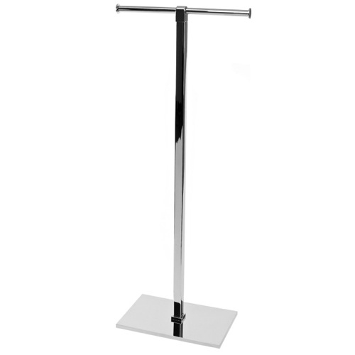 Toilet Paper Holder, Gedy 7837, Free Standing Chrome Double Toilet Paper Holder With Base in Multiple Colors 7837